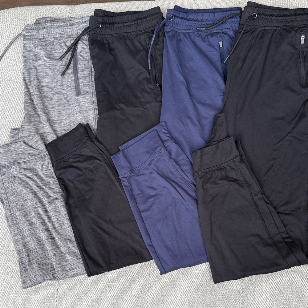 All in Motion Kids Joggers - Black, Gray, and Blue (Qty 4 pants)